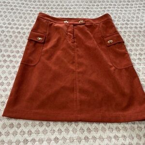 Suede J. McLaughlin mini skirt prep school